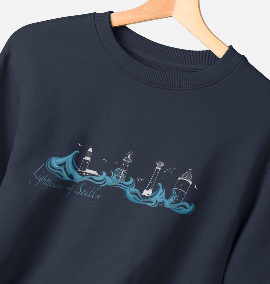 'Lighthouses of Scilly' Men’s Sweater