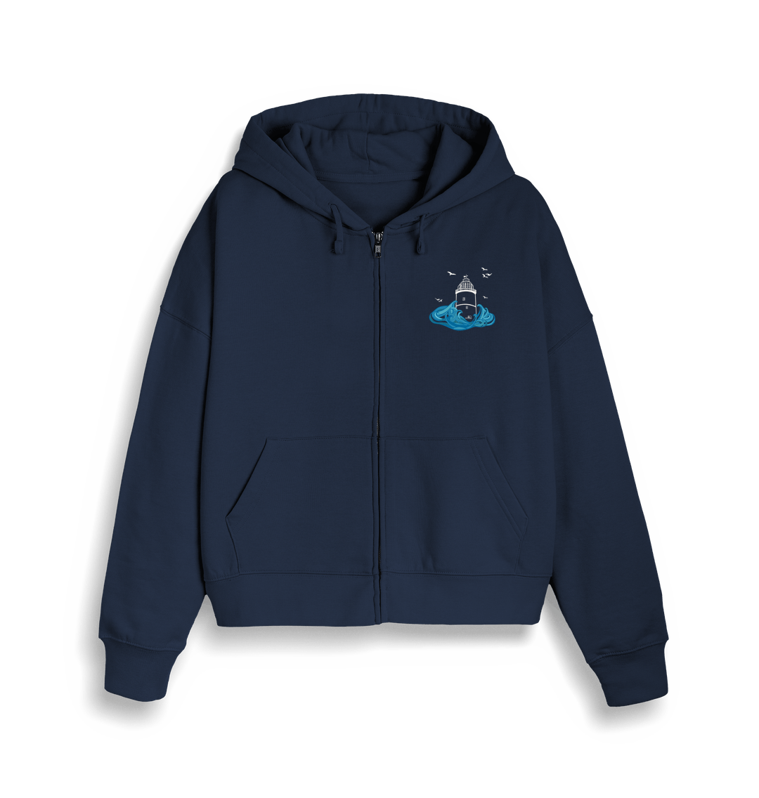 French Navy St Agnes Women's Zip Up Hoodie