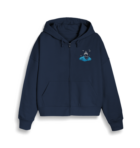 French Navy St Agnes Women's Zip Up Hoodie