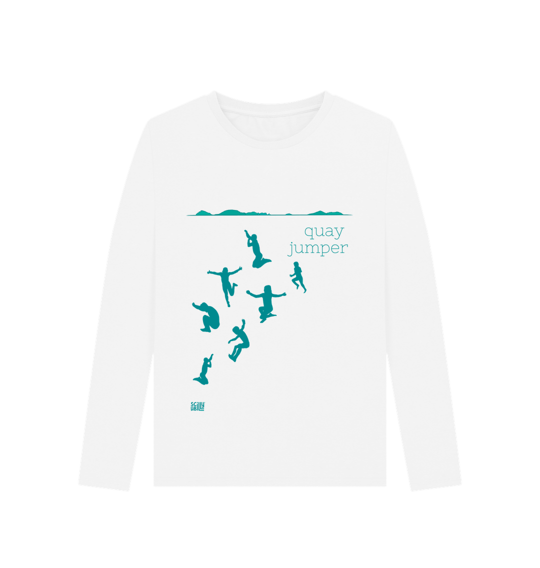 White Printed Long Sleeve T Shirt