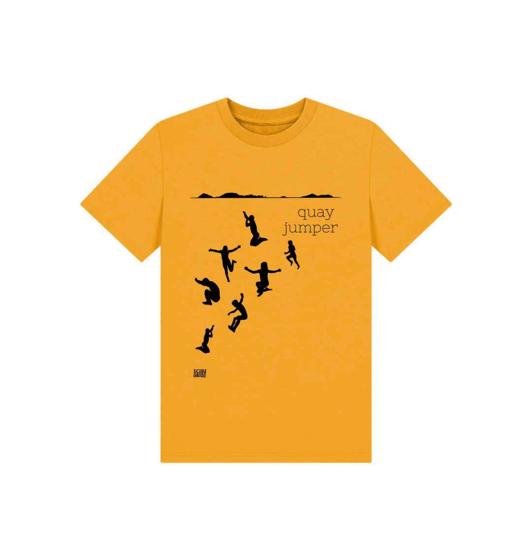 Mustard Printed Kids T-Shirt