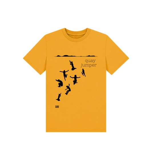 Mustard Printed Kids T-Shirt