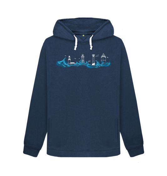Navy Blue Printed Sweater