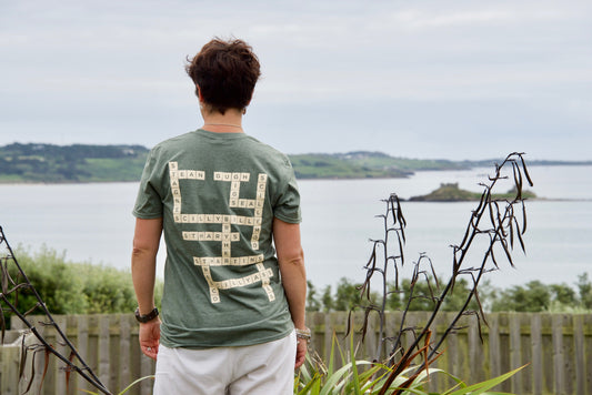 Adult Scrabble Tee - Marram Grass