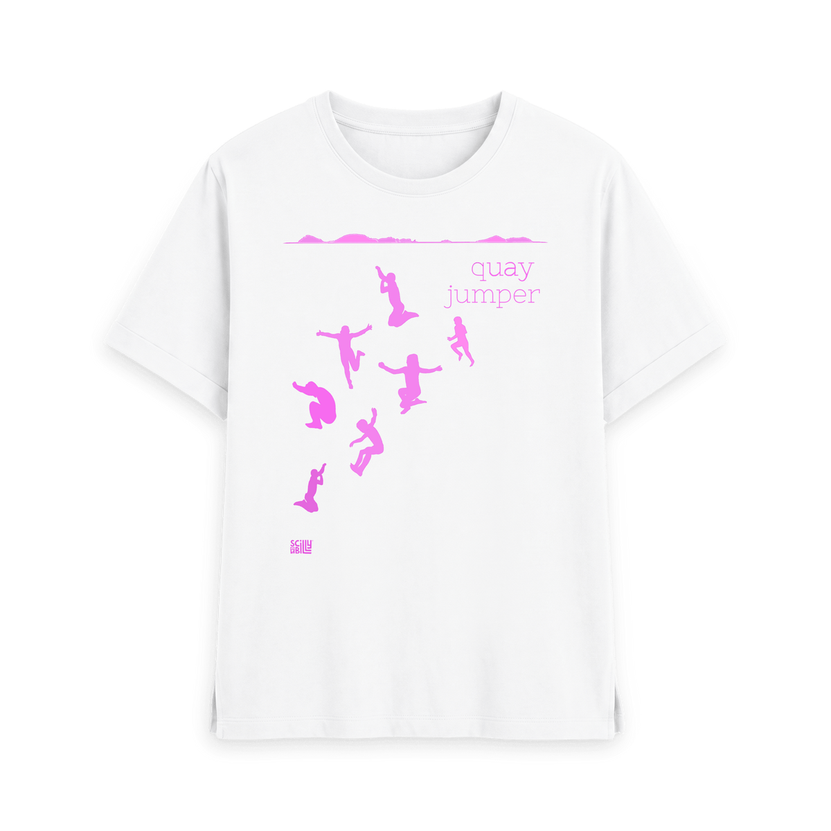White Printed T-shirt Front