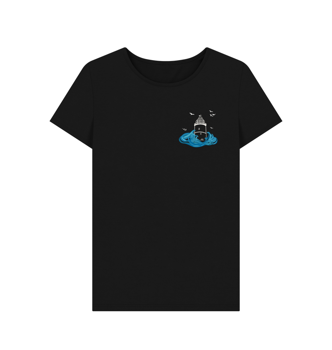 Black St Agnes Women's Tee (plain back)