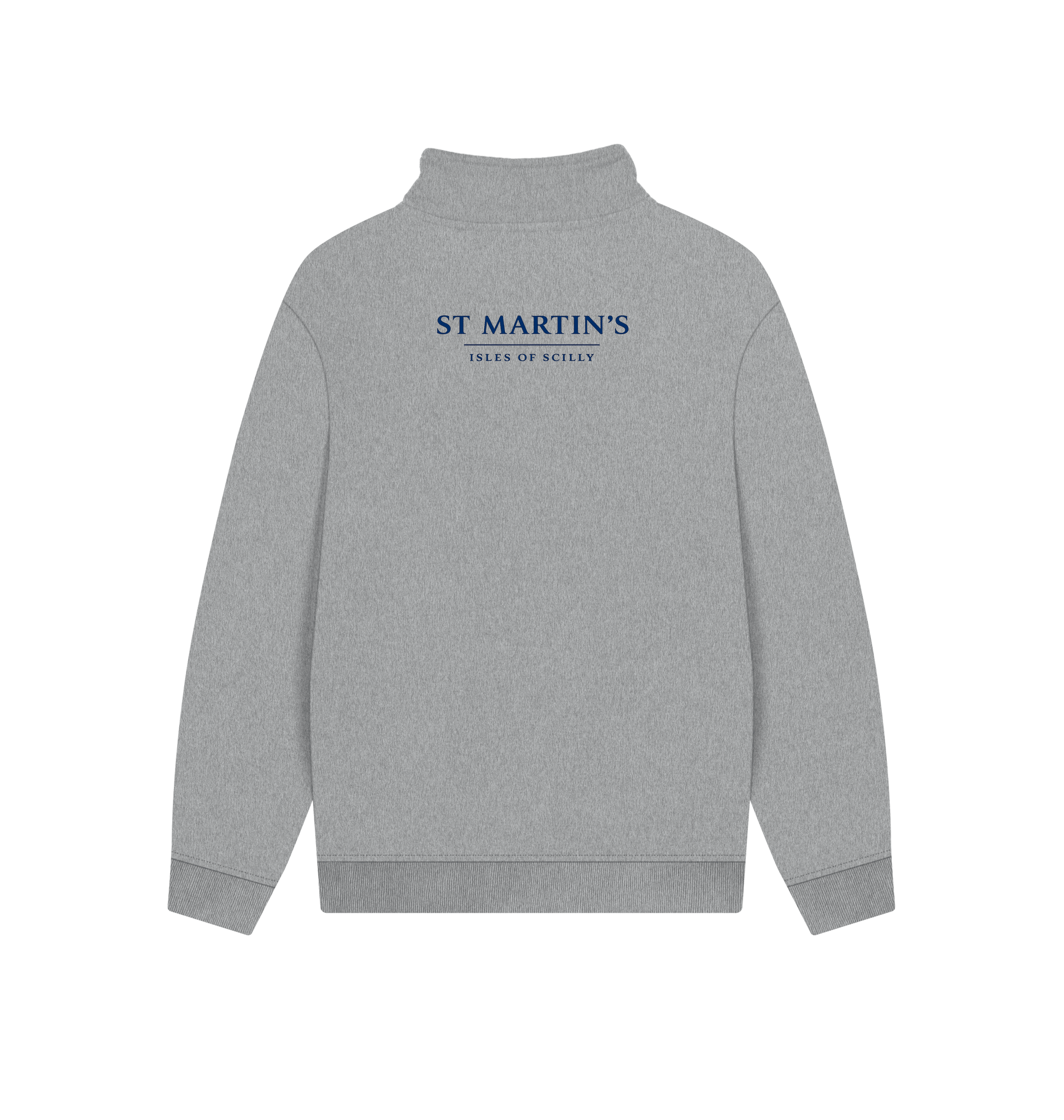 Athletic Grey Printed Sweater Back