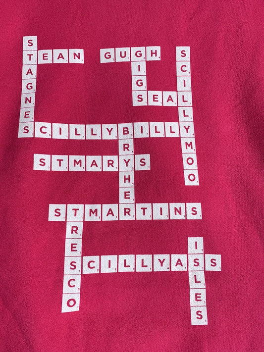 Scrabble Hoodie - Fuchsia Pink