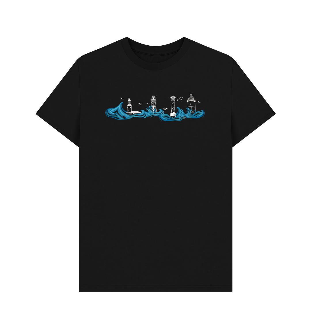 Black Lighthouses Men's\/Unisex Tee (without text)