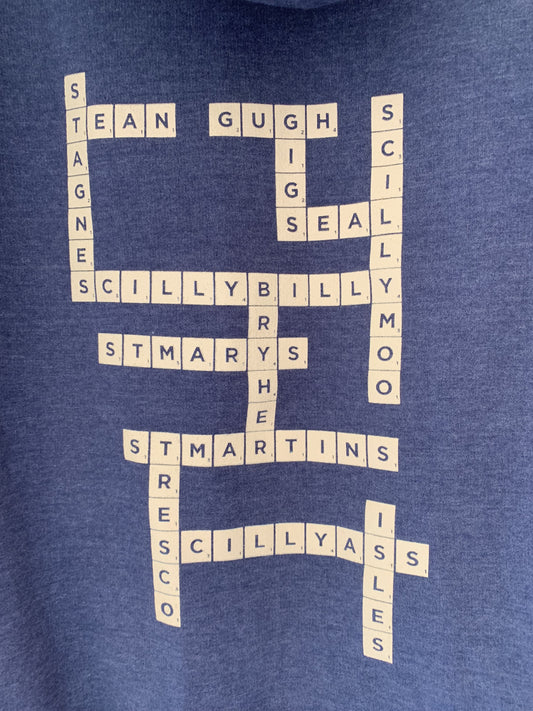 Scrabble Hoodie - Vintage Navy