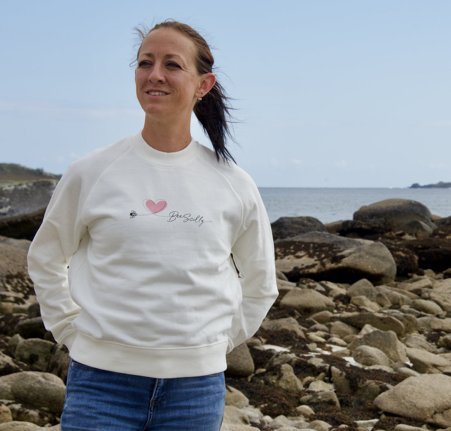 Bee Scilly Organic Sweatshirt - Cream