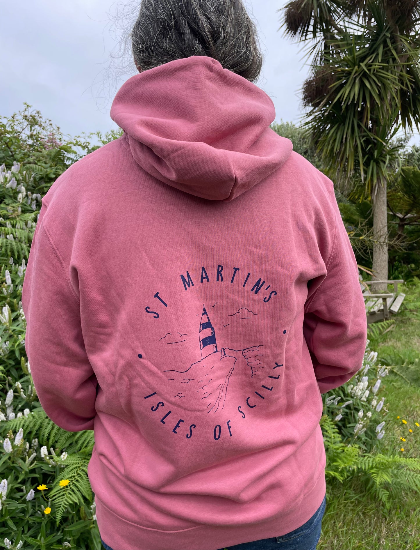 St Martin's Organic Hoodie - Rose