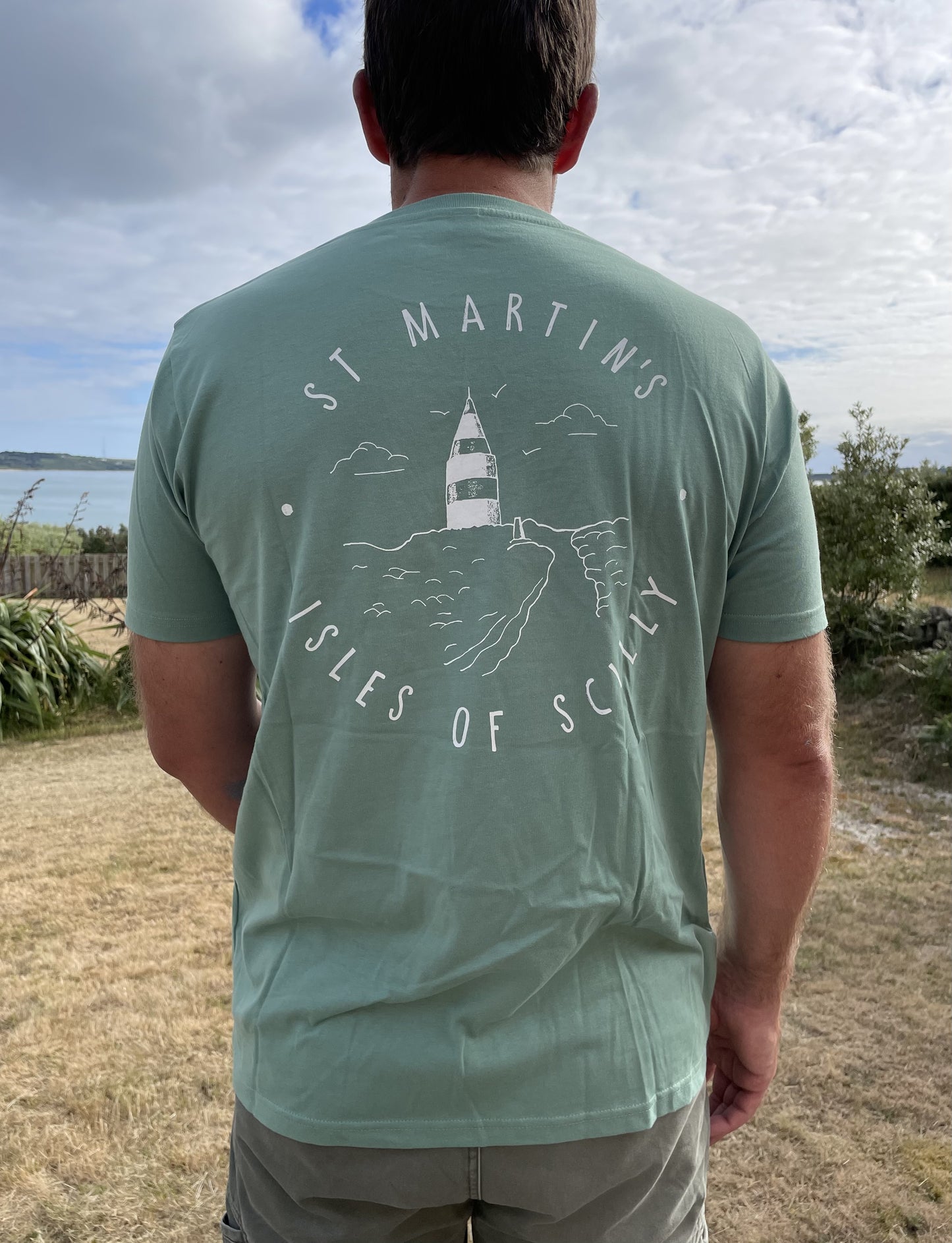 Adult 'St Martins' Organic Tee - Sage Green