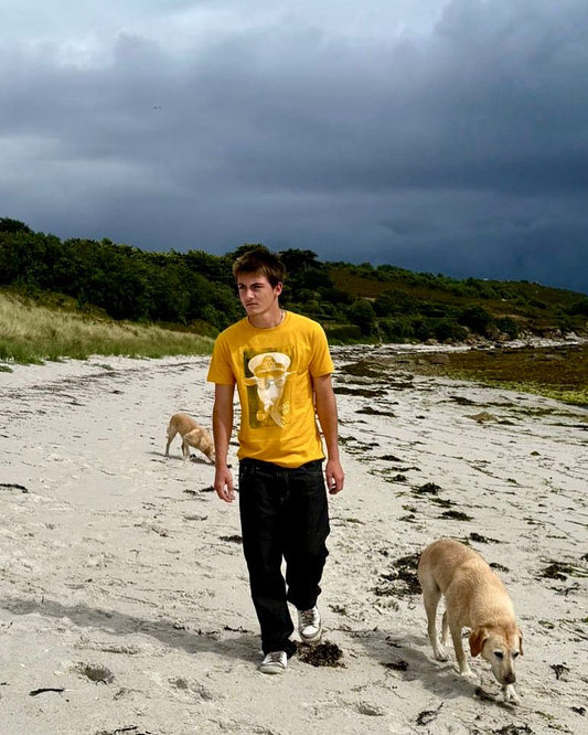 Men’s Scilly Billy Tee - Burnt Yellow