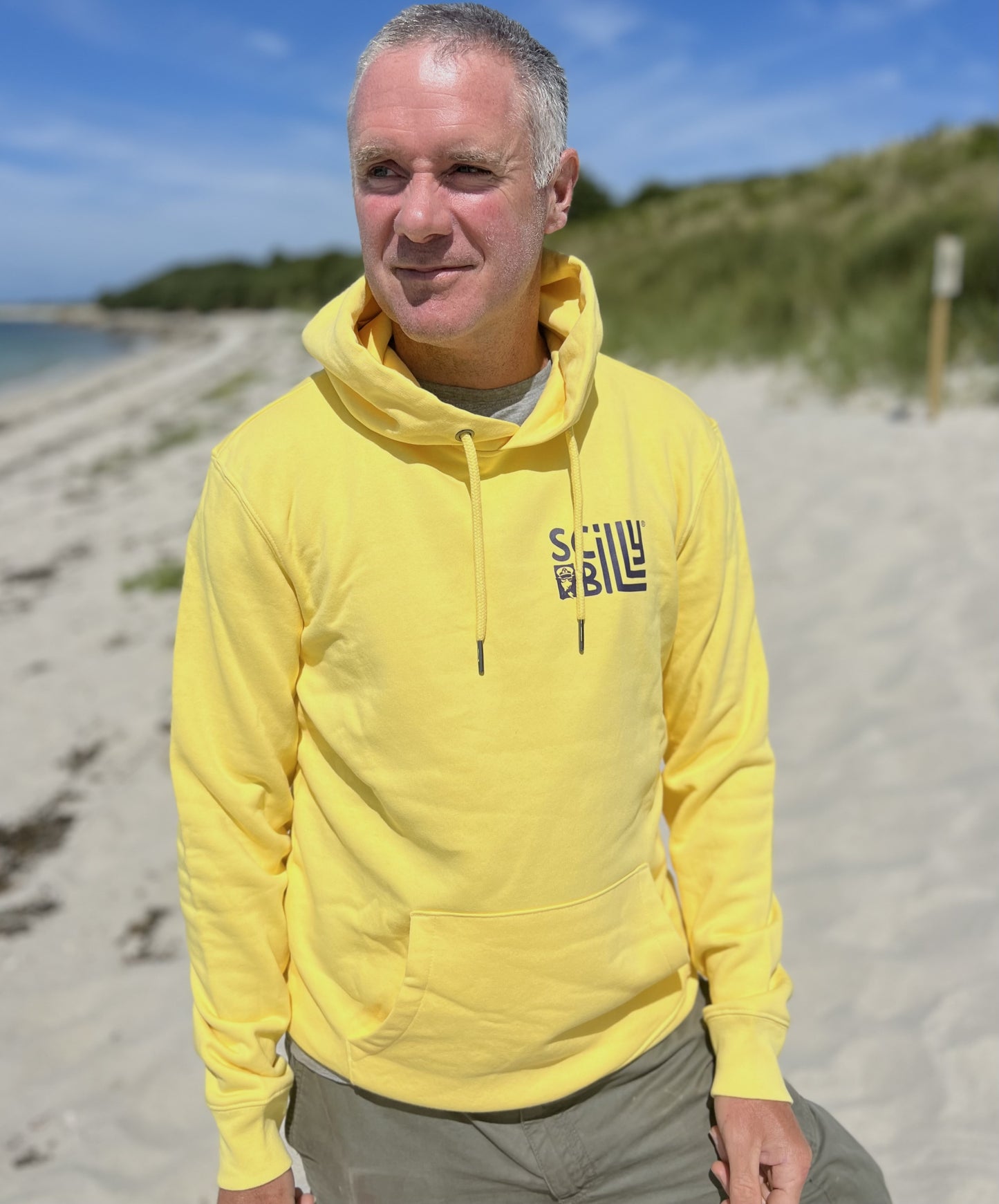 'St Martins' Organic Hoodie - Lemon