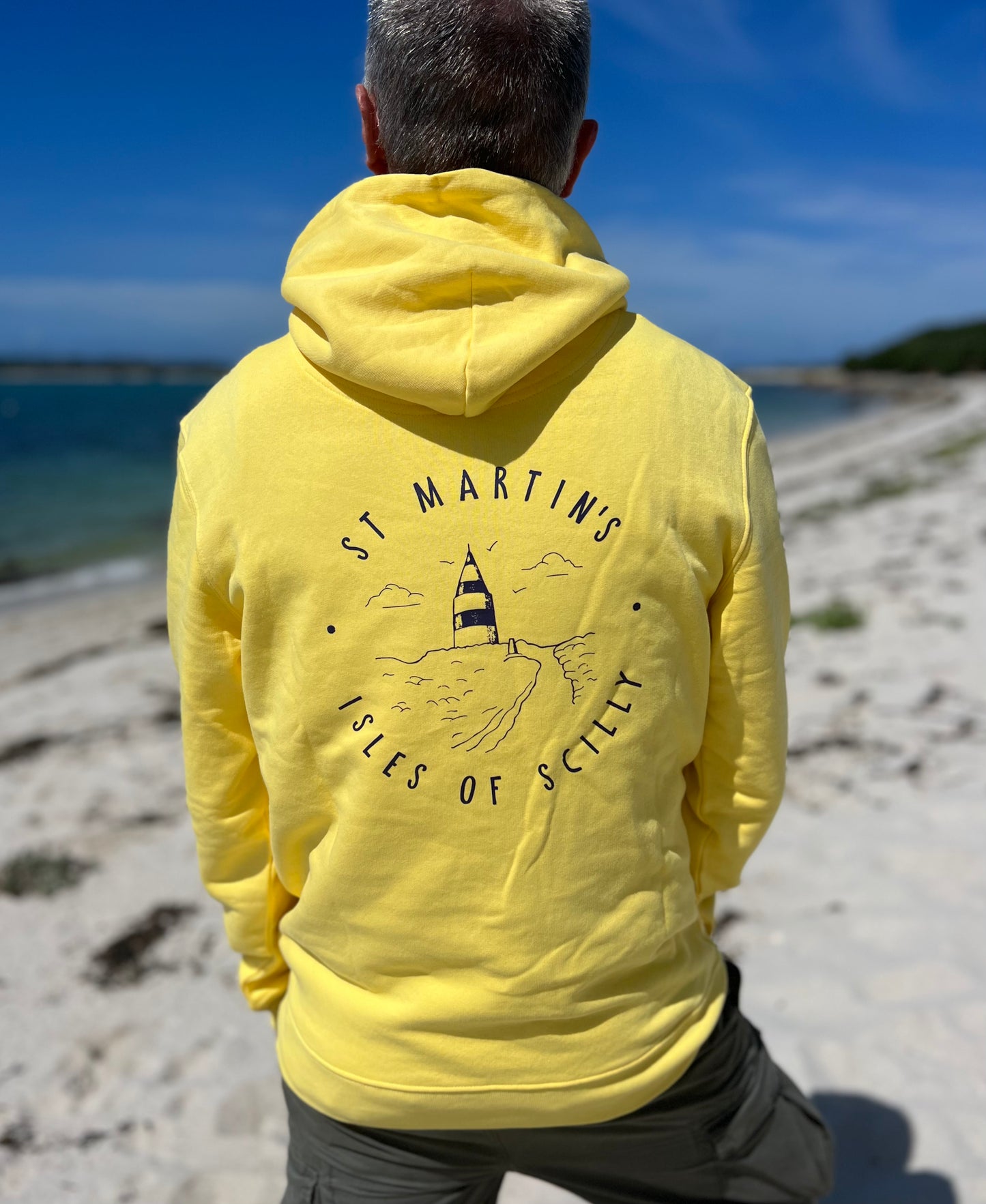 'St Martins' Organic Hoodie - Lemon