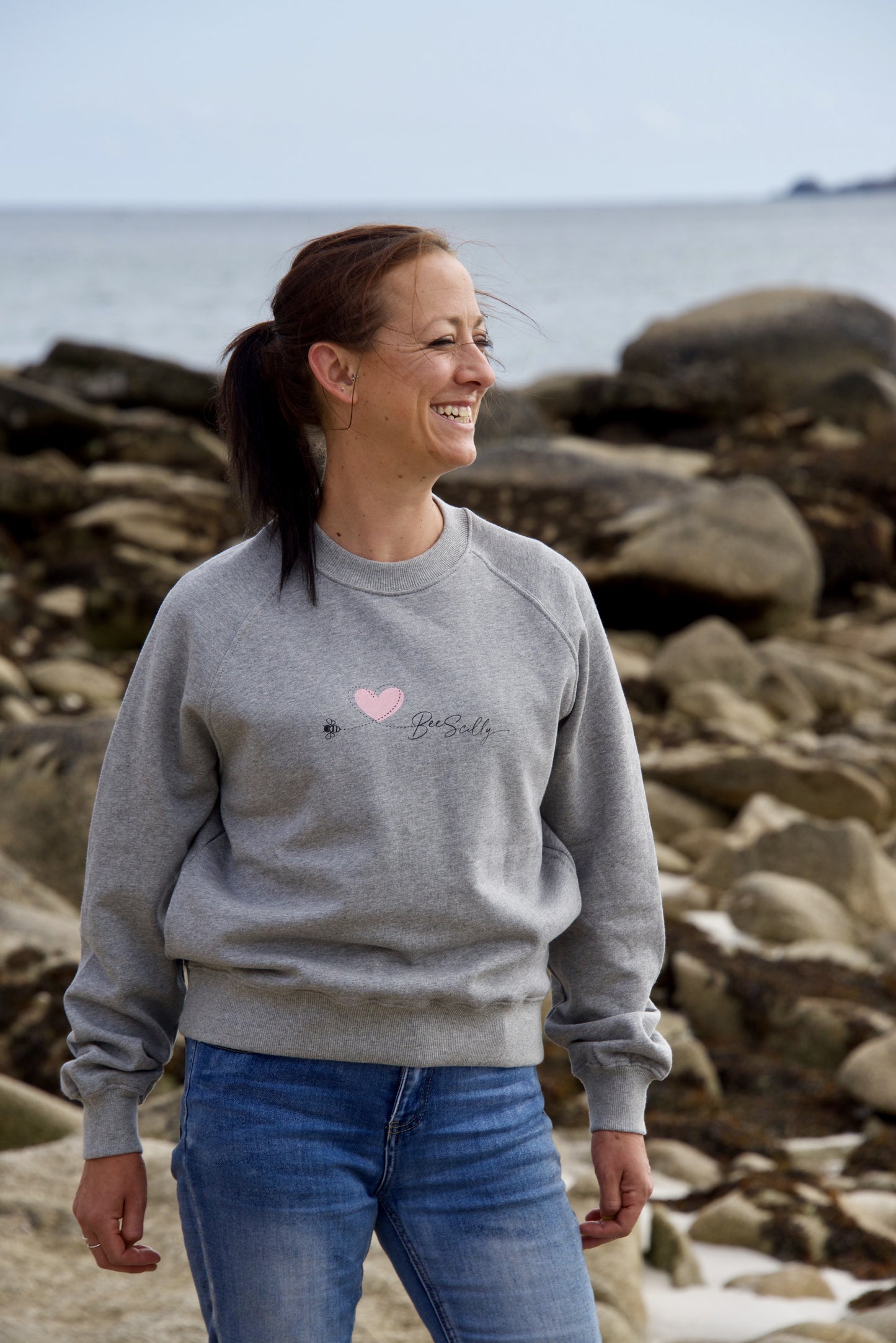 Bee Scilly Organic Sweatshirt - Grey