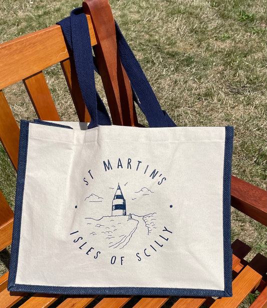 St Martins Canvas & Jute Tote