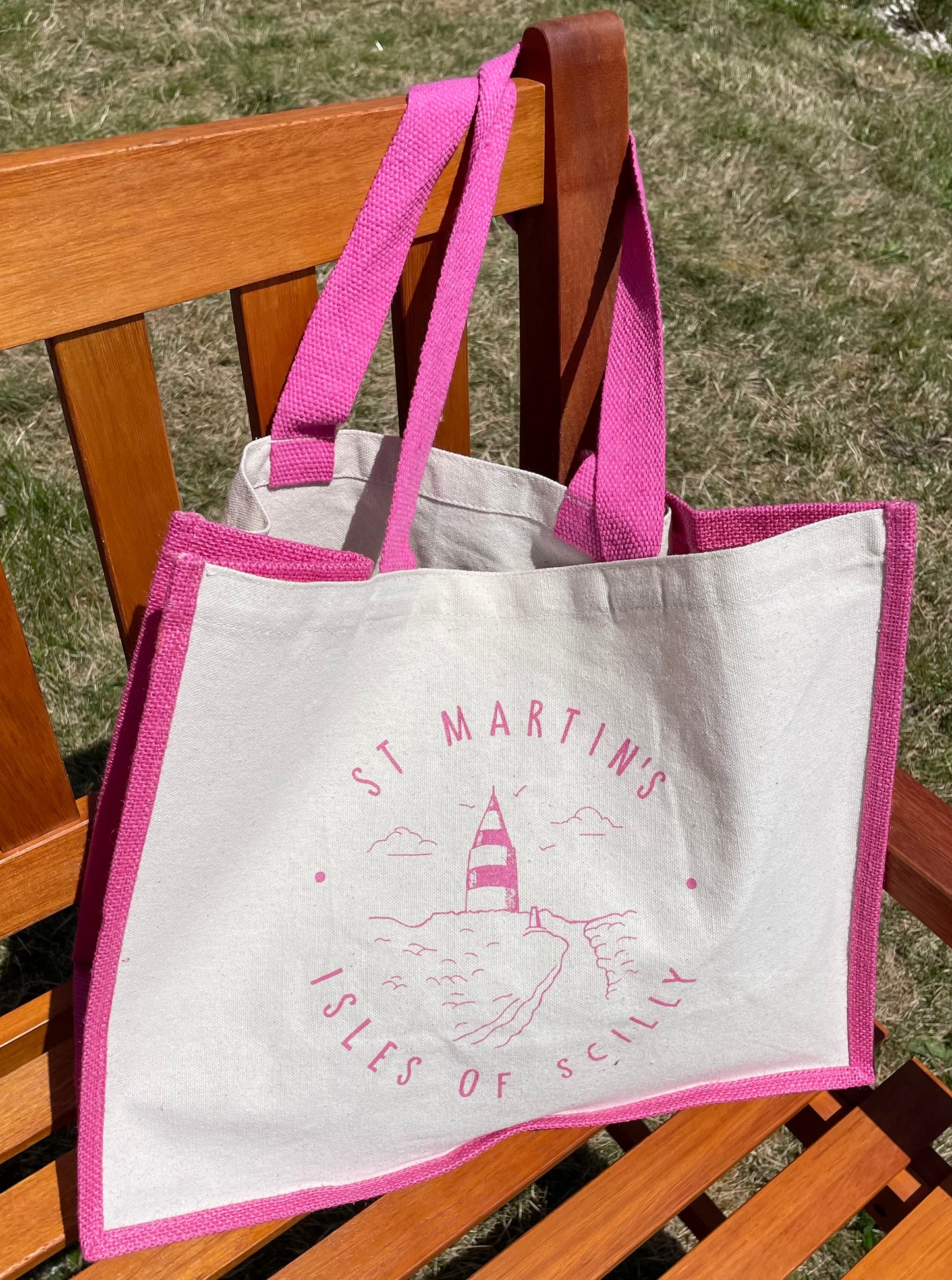 St Martins Canvas & Jute Tote