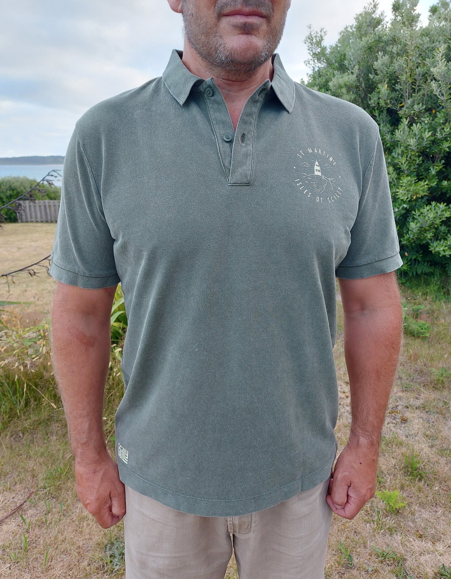 Adult 'St Martins' Polo - Aged Khaki