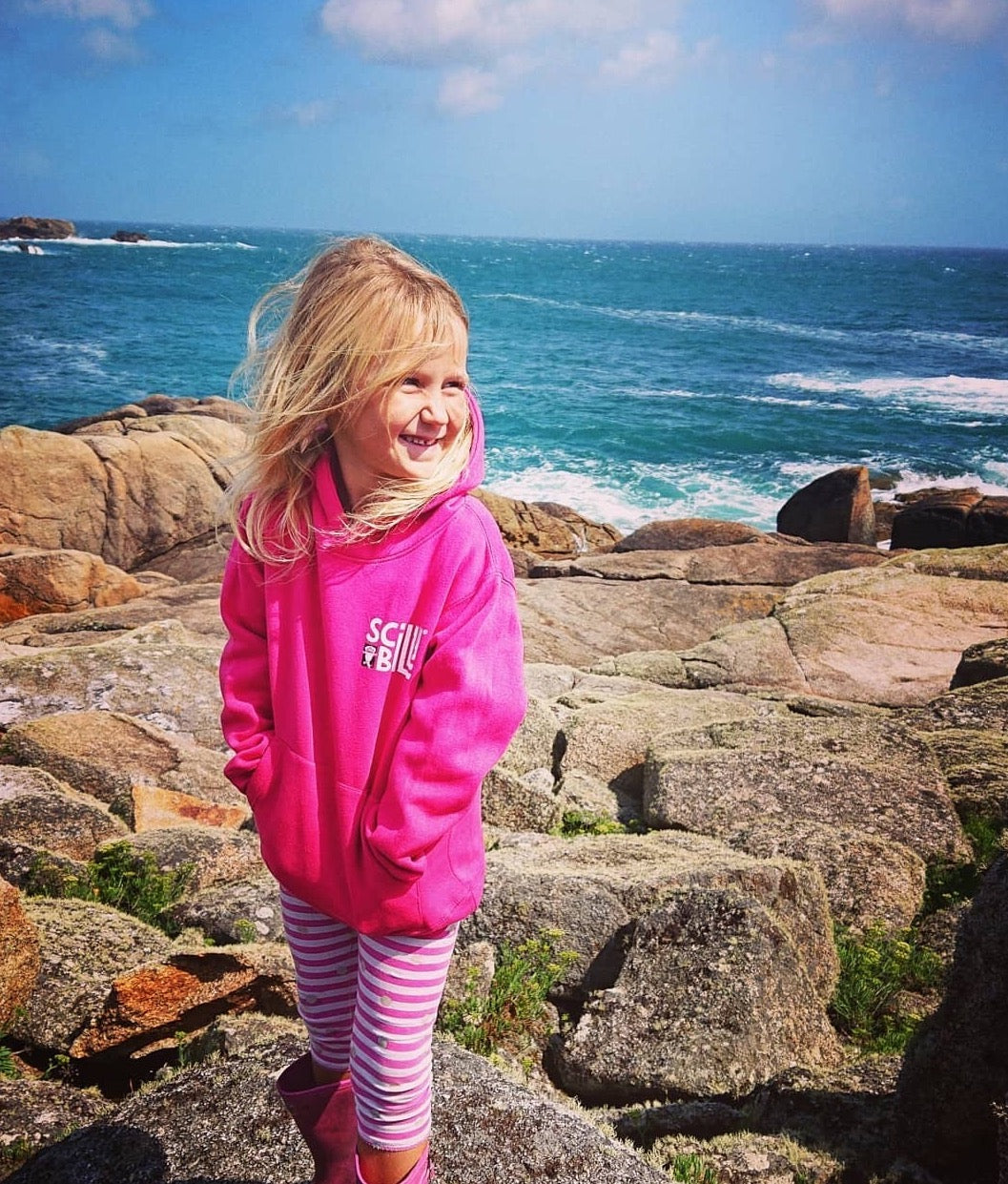 Fuchsia Pink Kids' Hoodie - Pullover