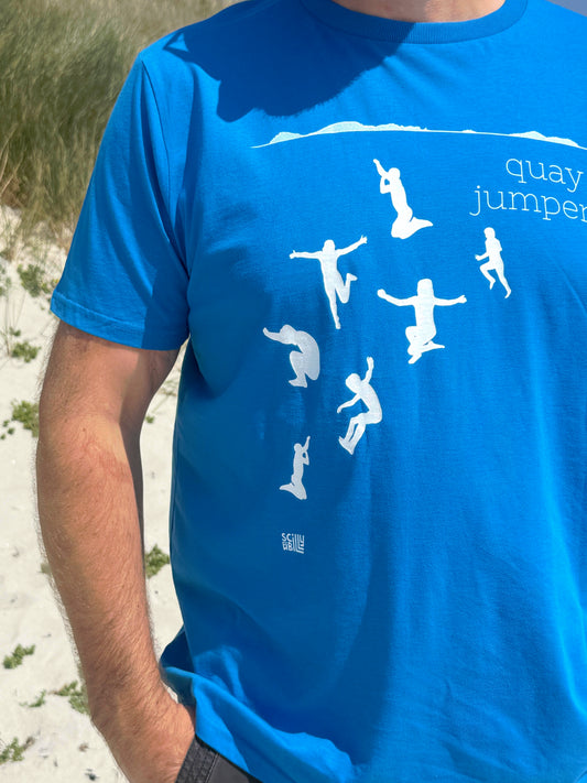 Men’s Quay Jumper Tee - white print