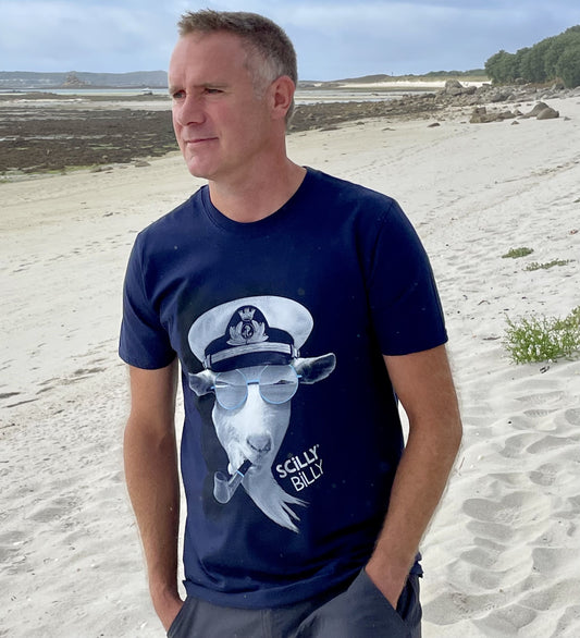 Men’s Scilly Billy Tee - Navy