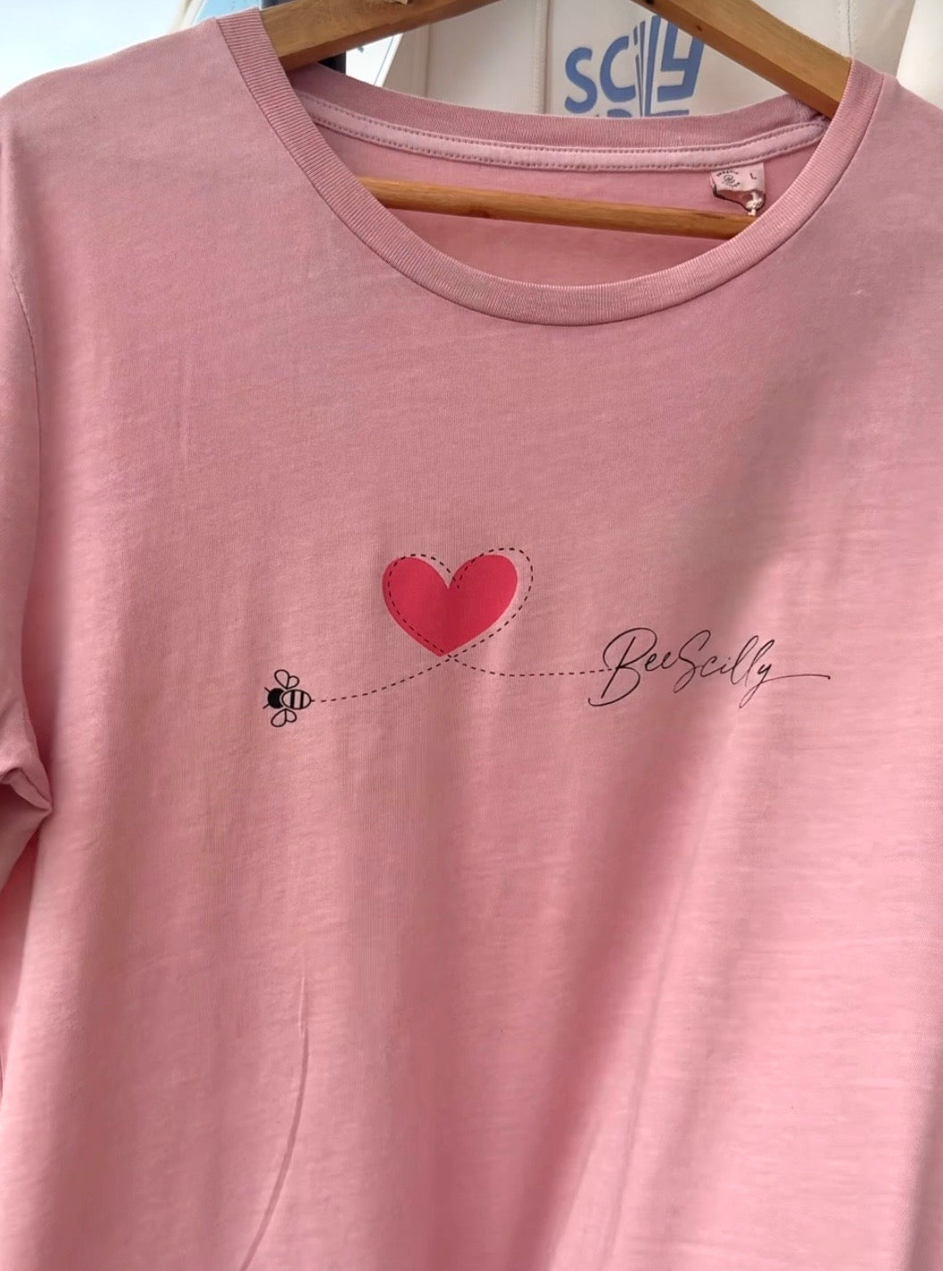 Bee Scilly Women's Tee - Washed Petal Rose
