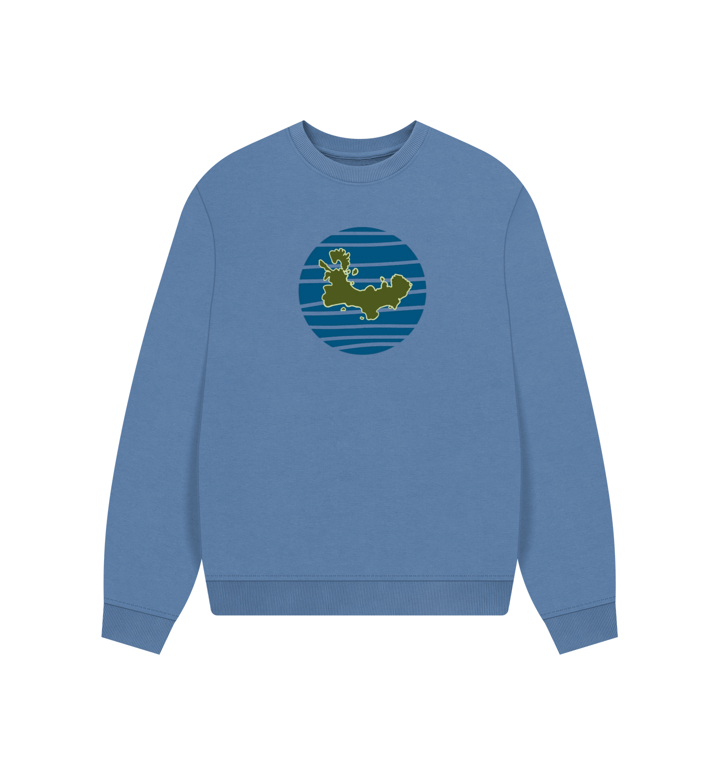 Solent Printed Sweater Front
