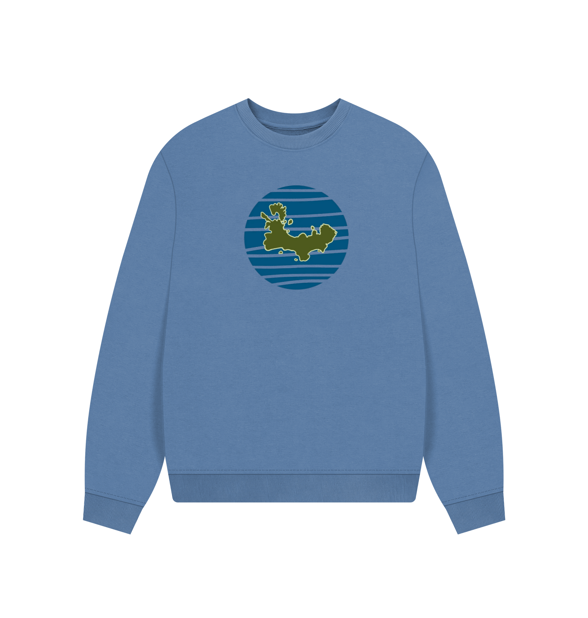 Solent Printed Sweater Front