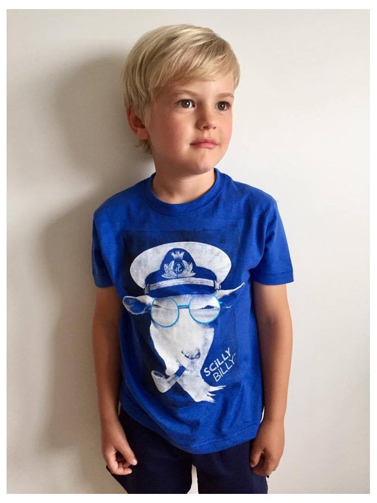 Kids' Scilly Billy Tee - Blue