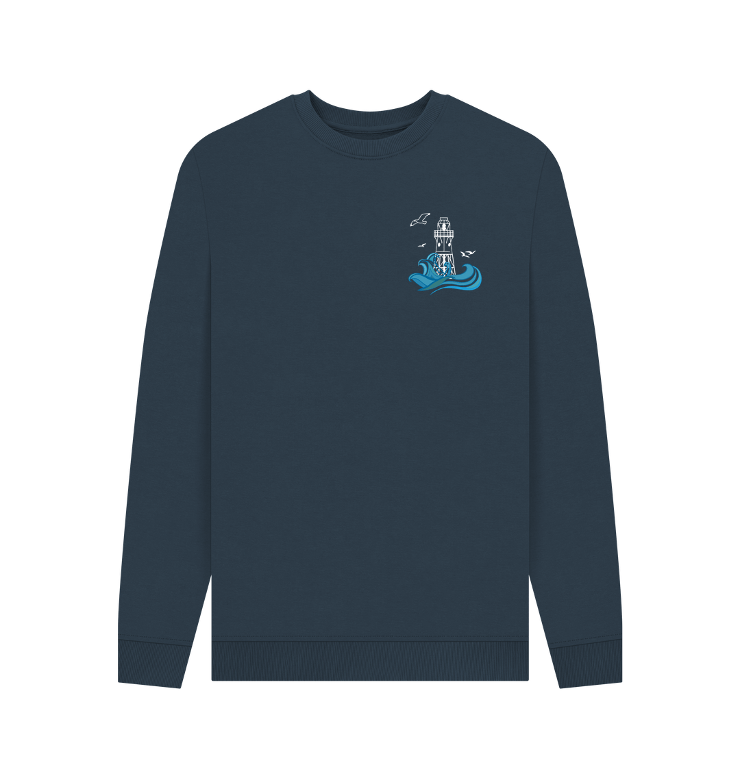 Navy Blue Peninnis Head Lighthouse Men's Sweater