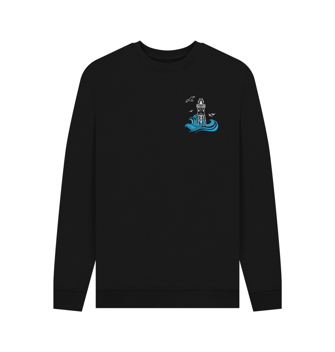 Black Peninnis Head Lighthouse Men's Sweater