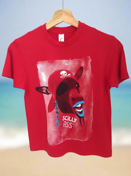 Kid's Scilly Ass Tee - Red