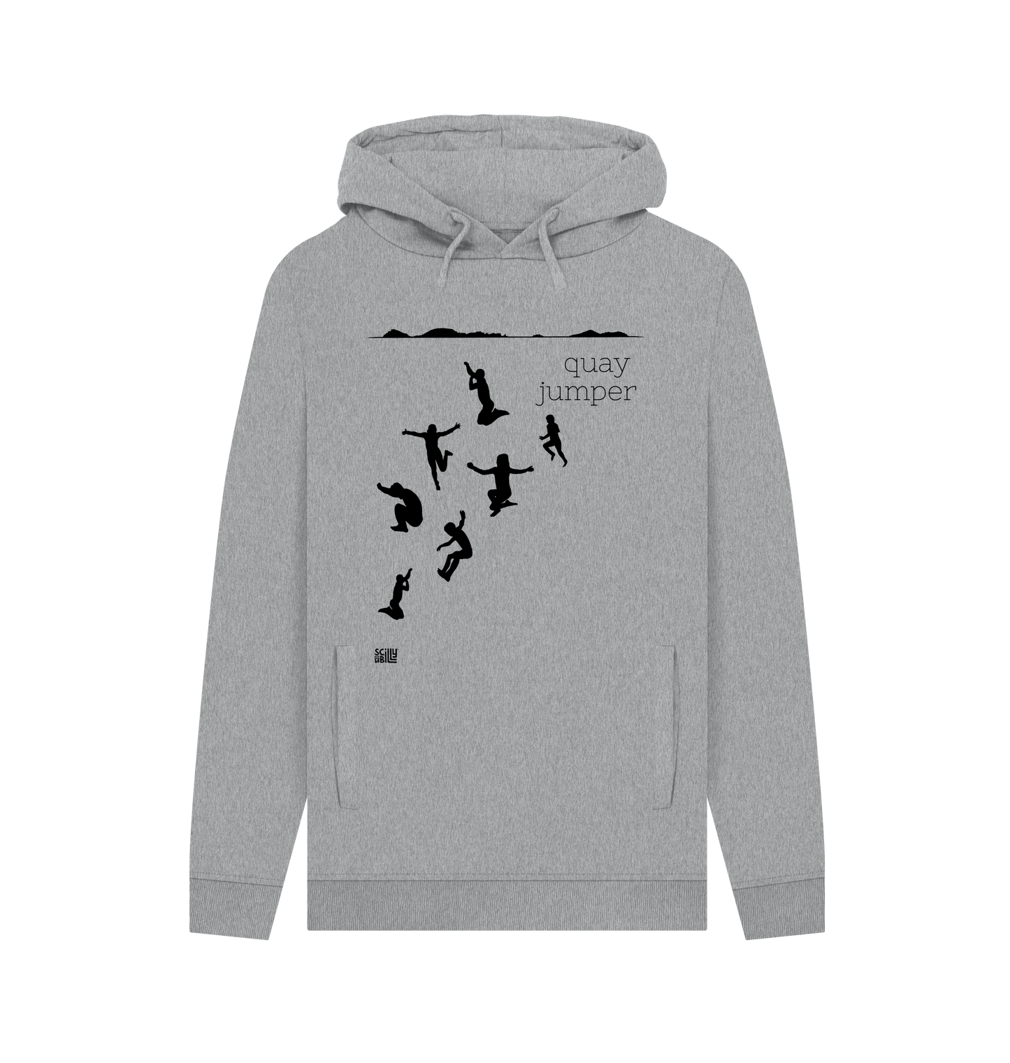 Light Heather Printed Hoody Front