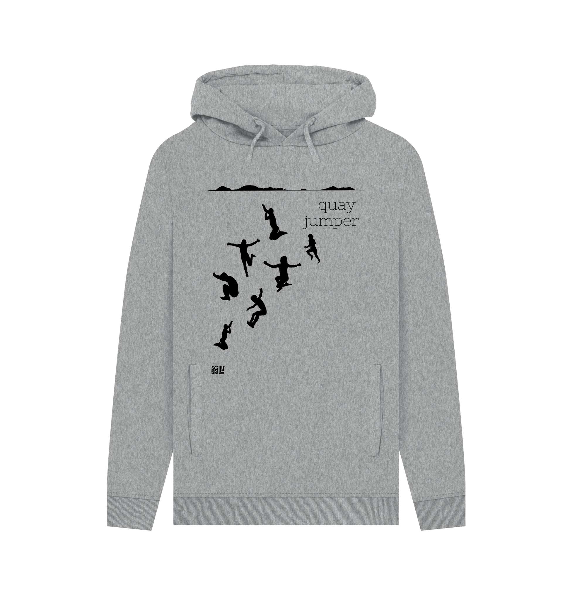 Light Heather Printed Hoody Front