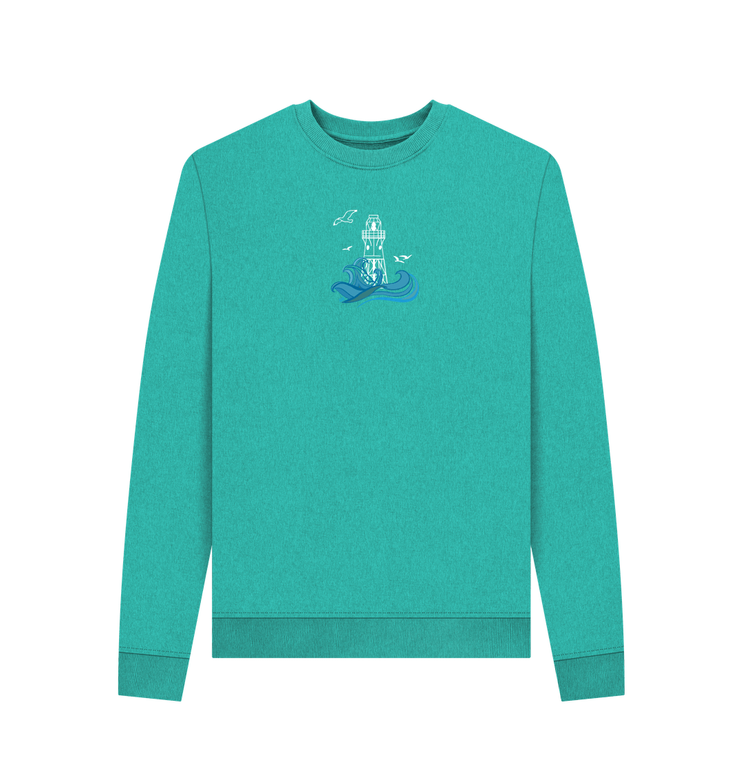 Seagrass Green Women's Peninnis Remill\u00ae Sweater (chest print)