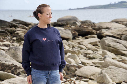 Bee Scilly Organic Sweatshirt - Navy