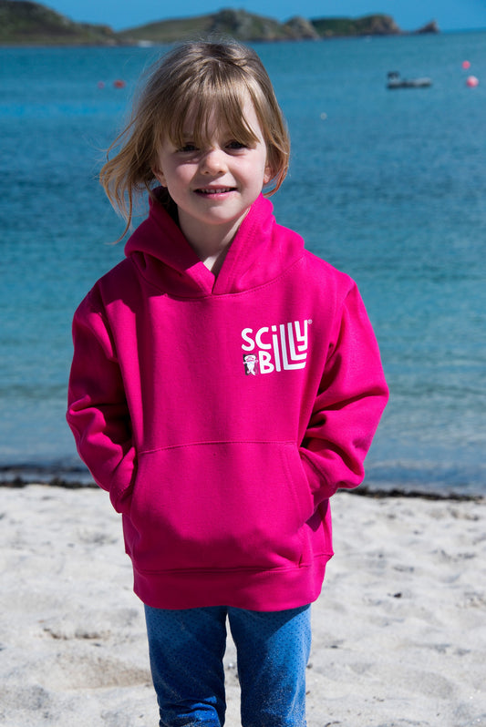 Fuchsia Pink Kids' Hoodie - Pullover