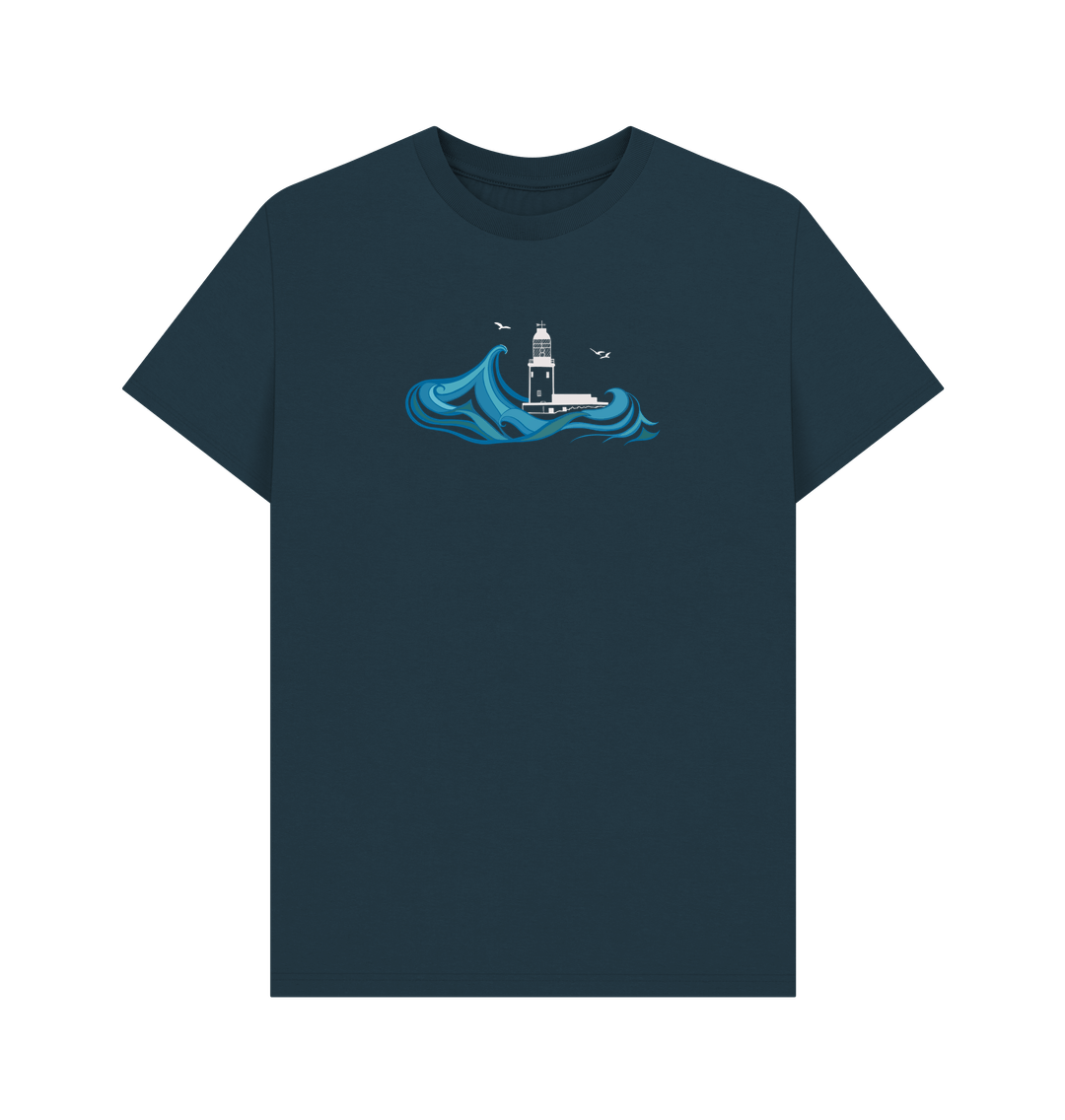 Denim Blue Round Island Men's Tee