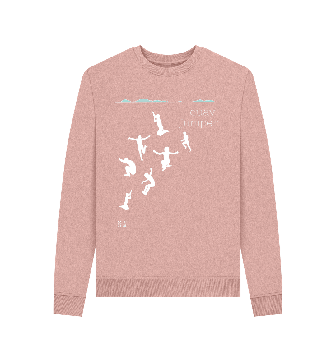 Sunset Pink Recycled Printed Sweater