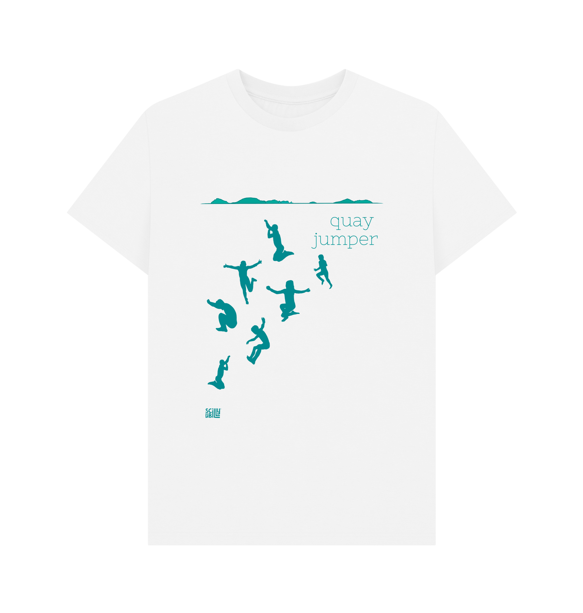 White Printed T-shirt Front