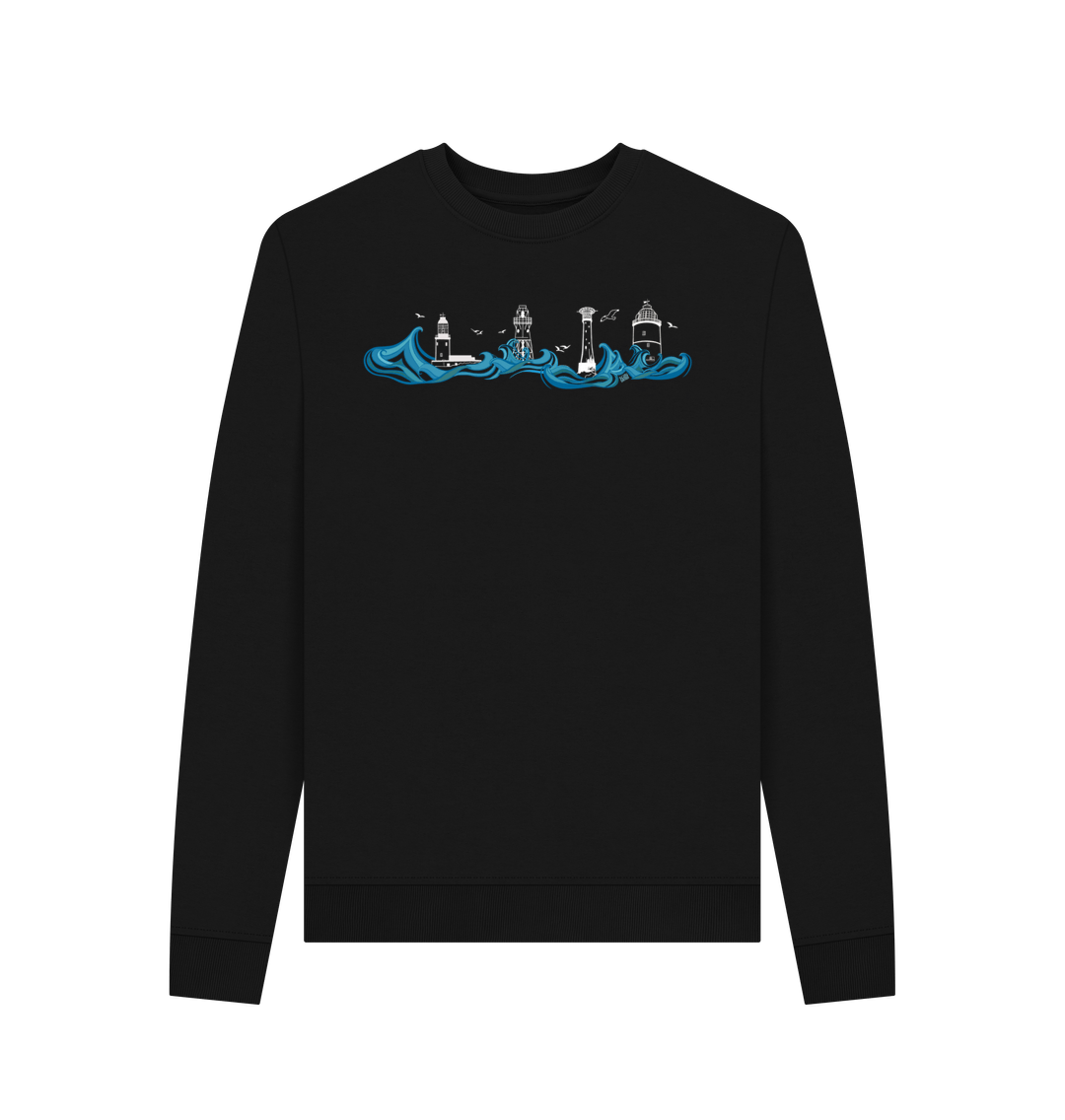 Black Women's Lighthouses Remill\u00ae Sweater