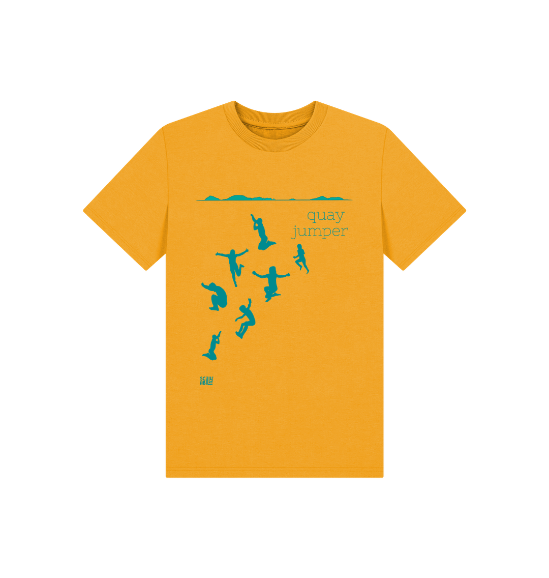 Mustard Printed Kids T-Shirt