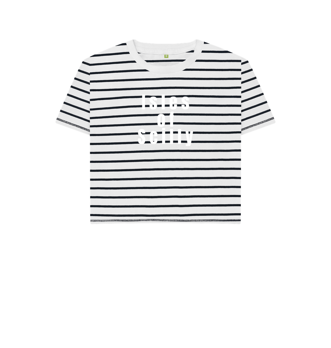 Navy Stripes Printed T-shirt