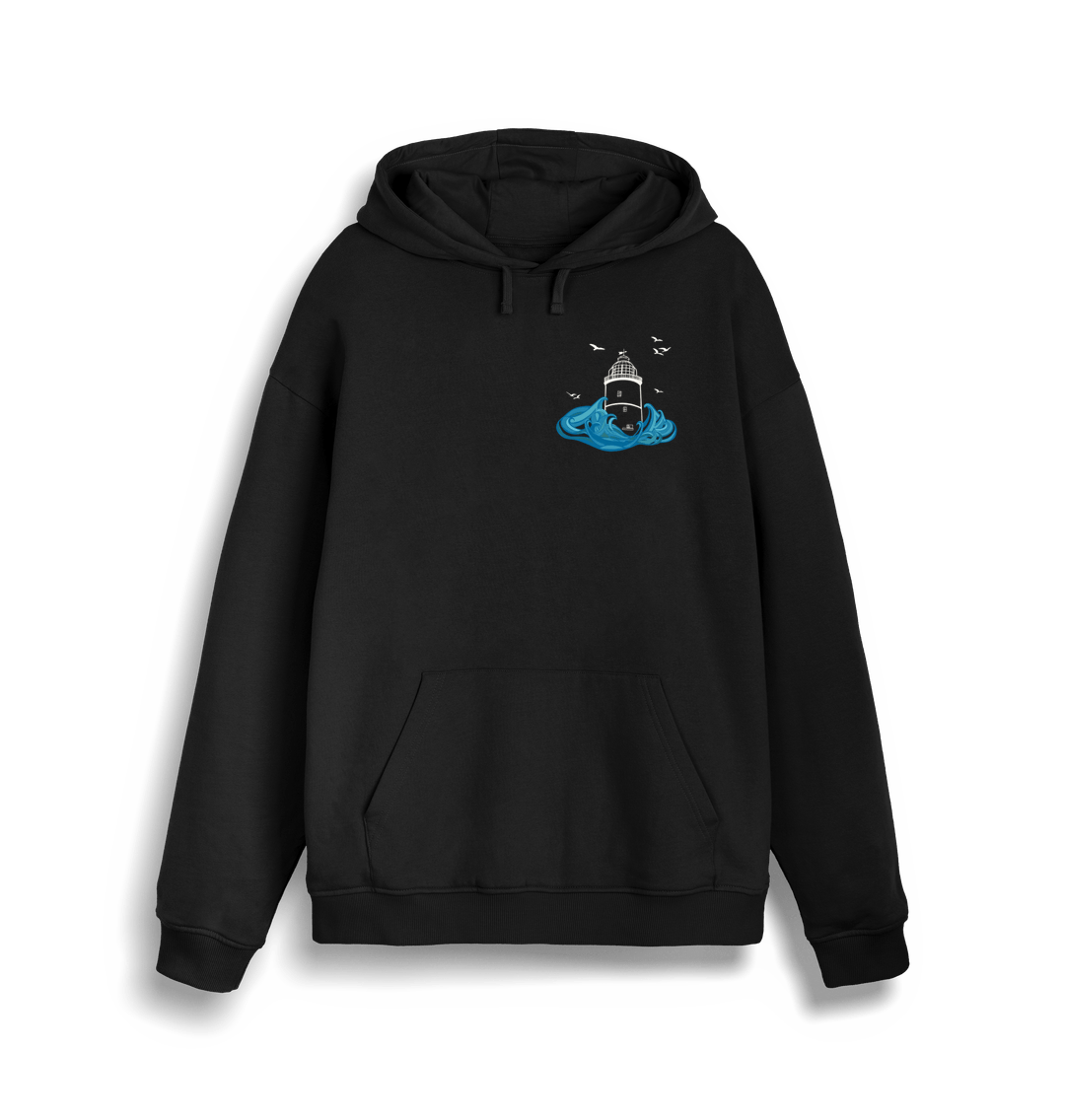 Black St Agnes Unisex Kangaroo Pocket Hoodie