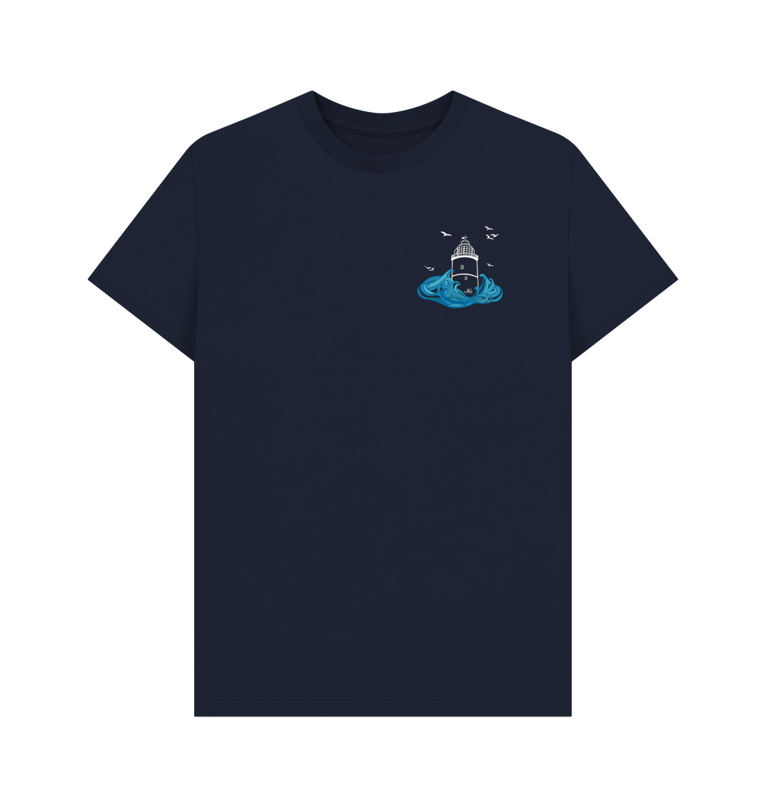 Navy Blue St Agnes Men's Tee (plain back)