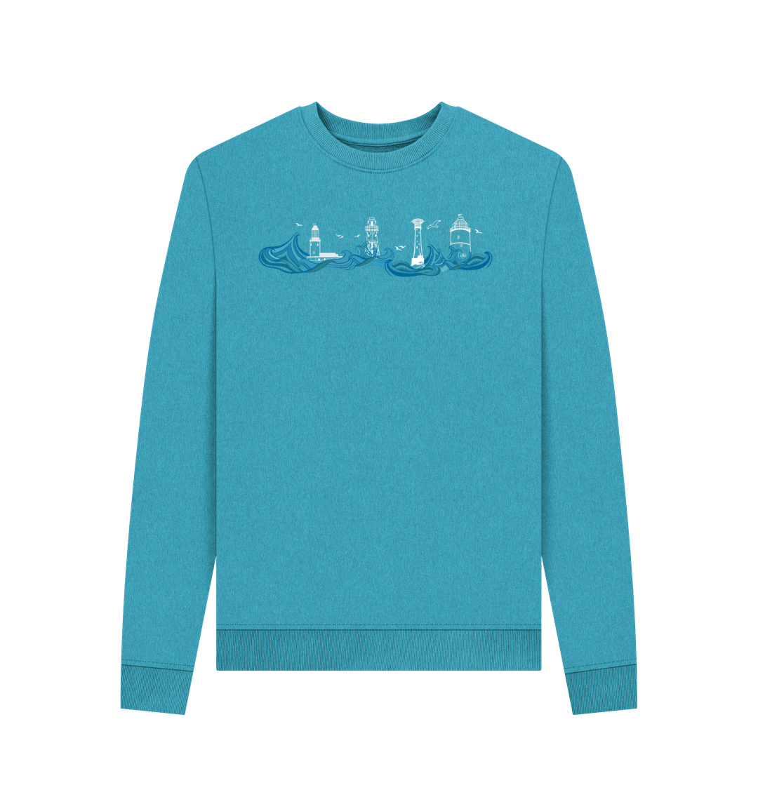 Ocean Blue Women's Lighthouses Remill\u00ae Sweater