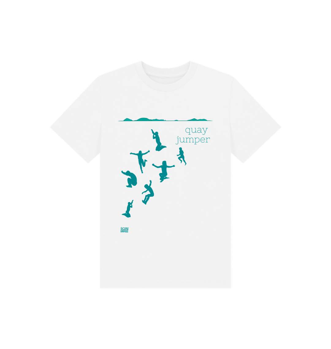 White Printed Kids T-Shirt