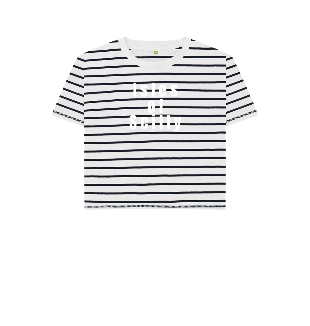 Navy Stripes Printed T-shirt
